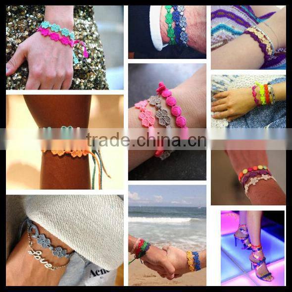 Trends in Italy : Friend many designs lace bracelet Handmade The New