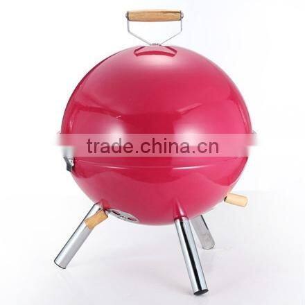 Outdoor camping charcoal egg shaped bbq grill