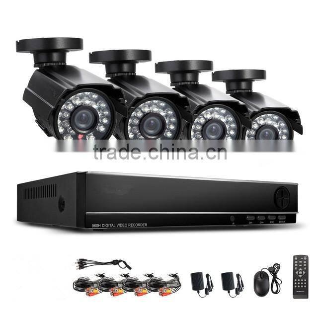 HD video surveillance 900tvl IR CUT Outdoor Waterproof Security Camera System 8Channel CCTV 960H DVR system DVR kit