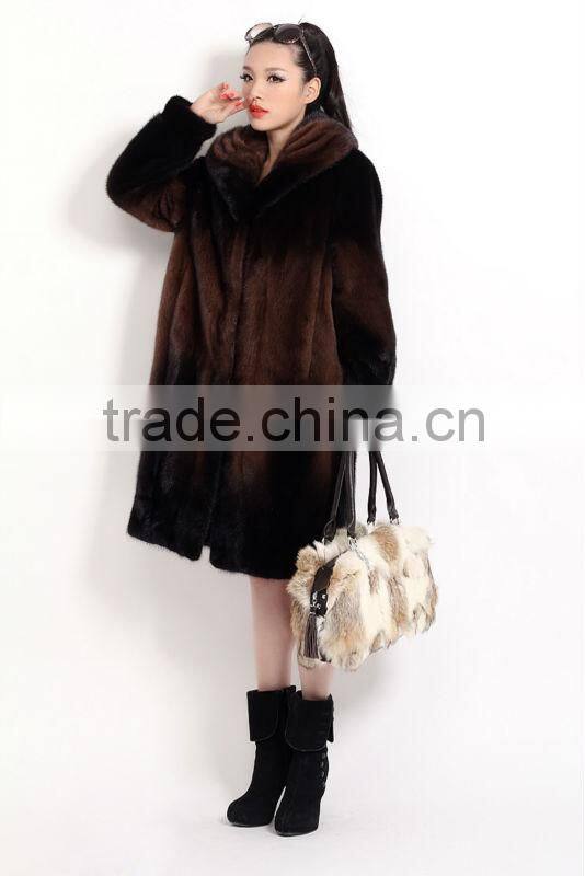 mk14050 2015 Hot Selling mink Fur Coat