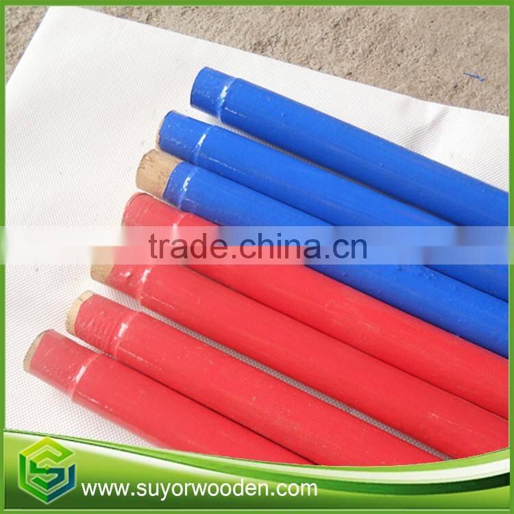 customized tapered pvc coated wooden poles and wood rod