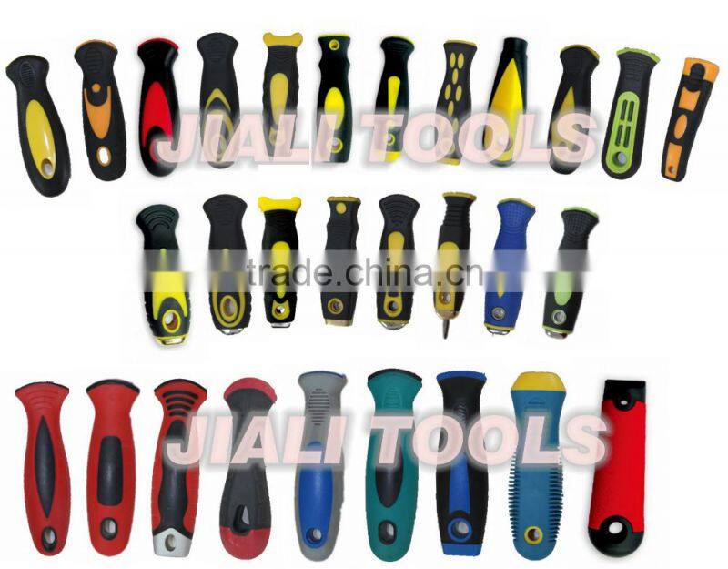 TPR+PP hand Putty Knife / Stainless steel blade spatula