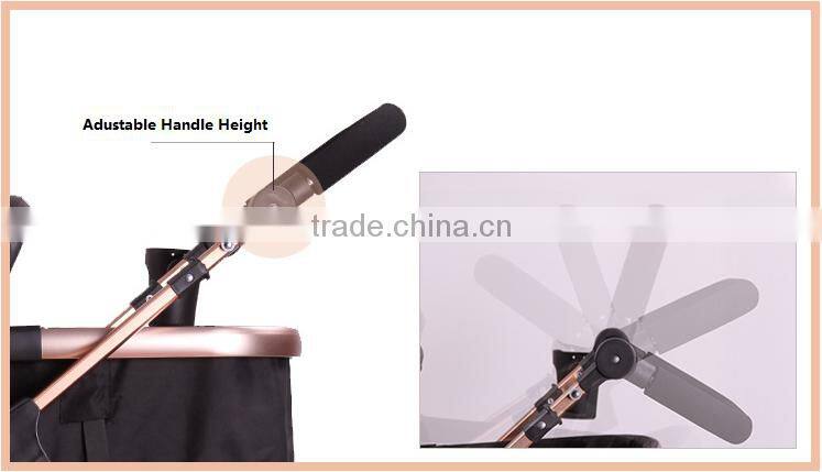 Baby Standard Stroller, Free Replaceable Canopy, Easy Folding Travel System