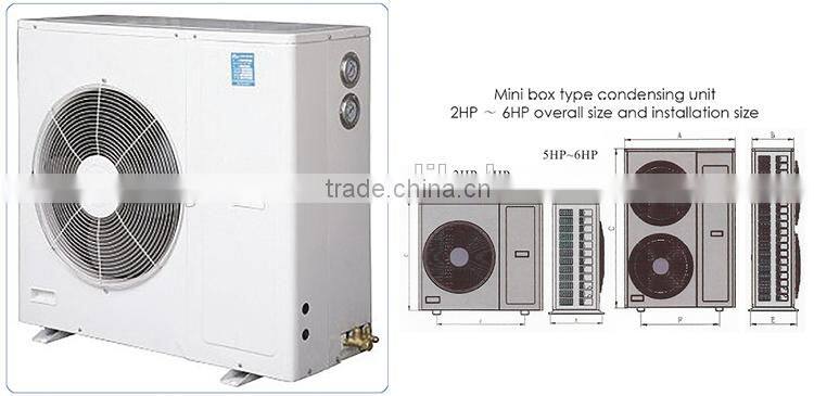 YEMOO 3hp mini copeland ZB compressor condensing unit for small cold room