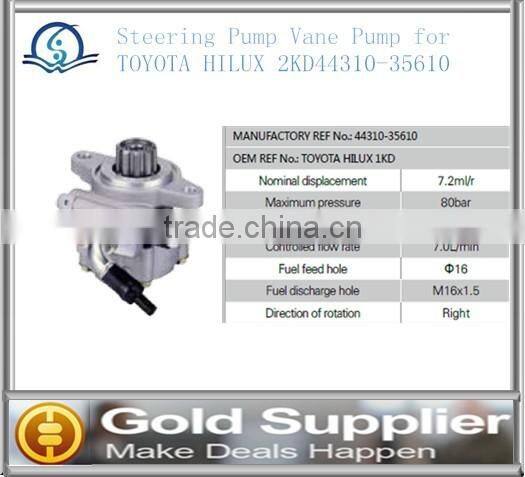 Brand New Power Steering Pump Vane Pump for TOYOTA HILUX 2KD 44310-35610