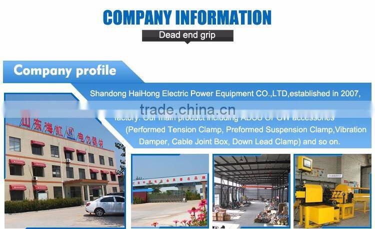 Wire preformed guy grip for adss/opgw with inner rod