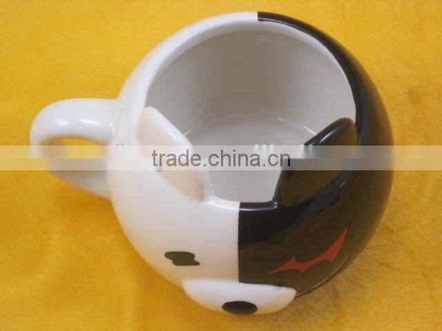 YF18677 3D animal face shape ceramic mug