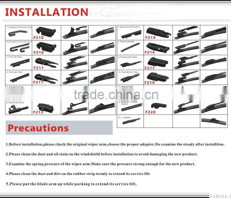 Hot selling reflex wiper blade multifunctional wiper blade for Toyota Corrola