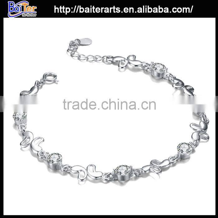 925 Sterling Silver Red Agate Fancy Circle Link Bracelet