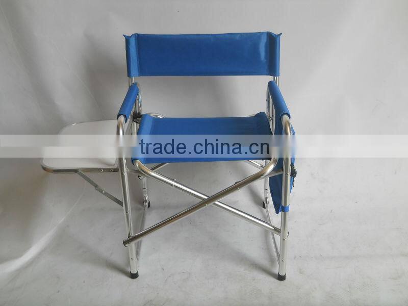 Aluminum Portable Folding Director Chair with Magazine Organizer