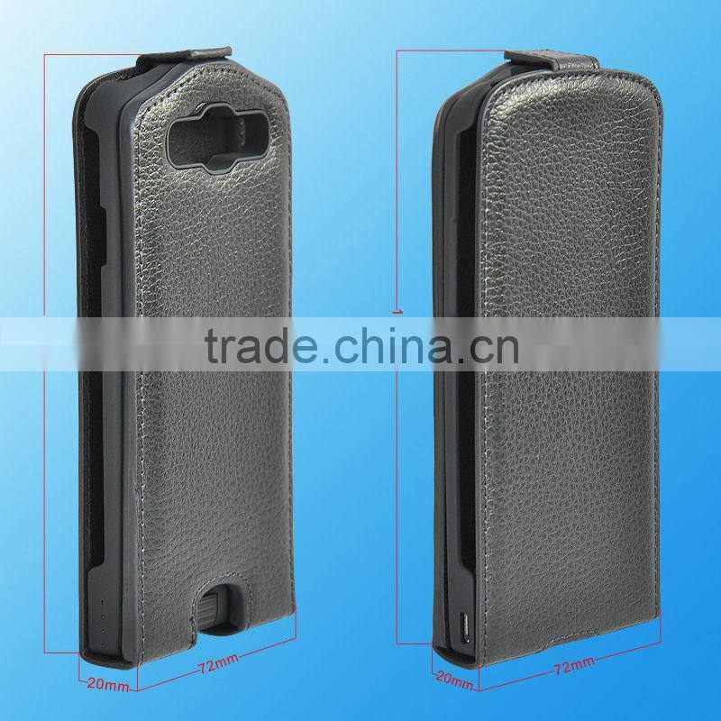 2100 MAH leather battery case for samsung i9300