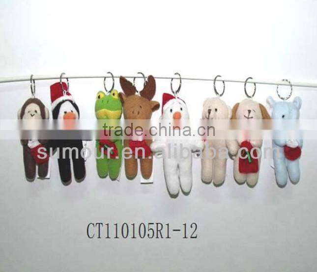 Assorted Stuffed Animals Plush Keychain, Plush Animal Keychain For Promotion