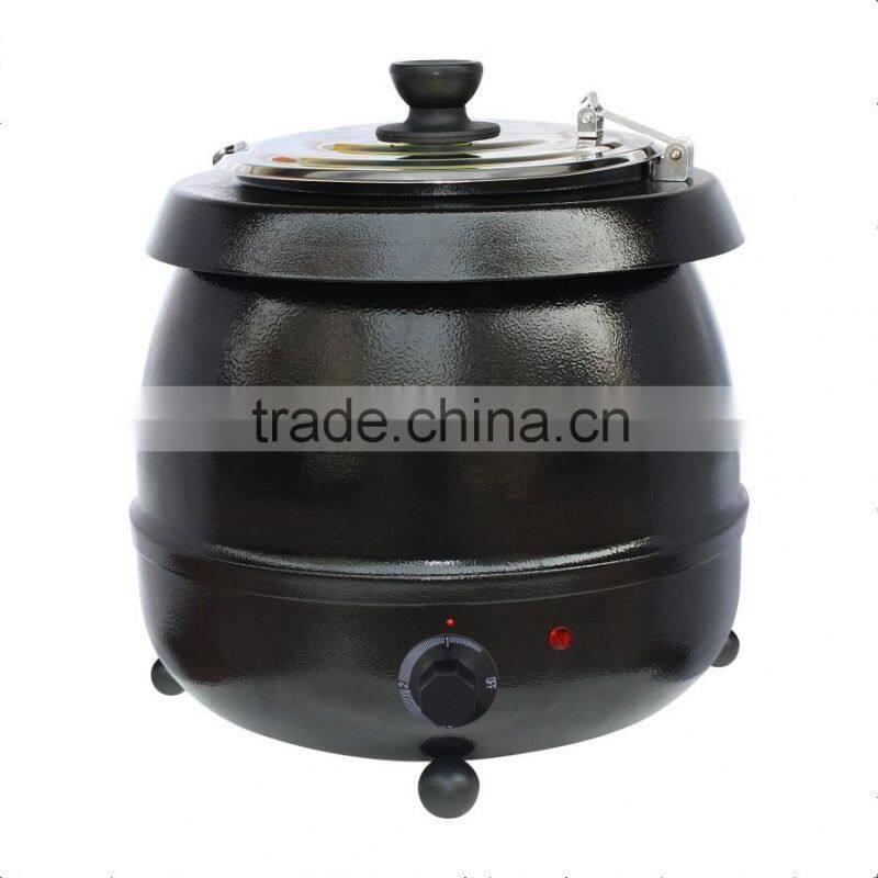 High quality 10L Stainless Steel Electric Buffet Black Soup Pot/Electric Soup Boiler/Soup Warmer