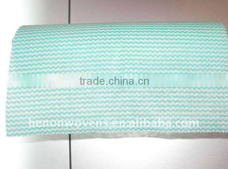 Aptertured and printed Spunlace Cleaning Wipe, spunlace non woven wipes