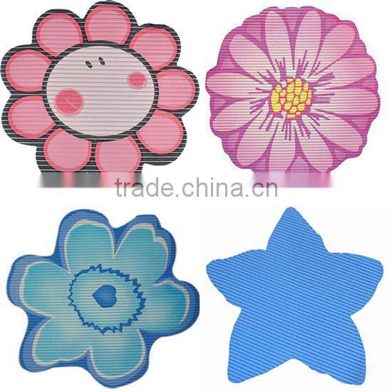 Foot shape Fancy Bath mat pvc foam washable Anti-slip bathroom carpet
