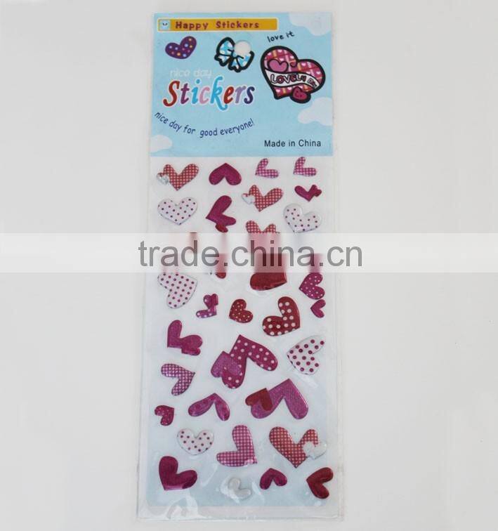 2016New product puffy sticker , eco-friendly foam sticker,3d foam sticker