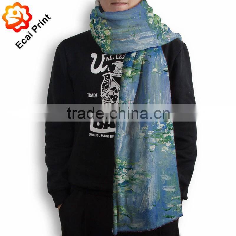 popular good looking heat transfer printed sublimated softtextile blanket scarf