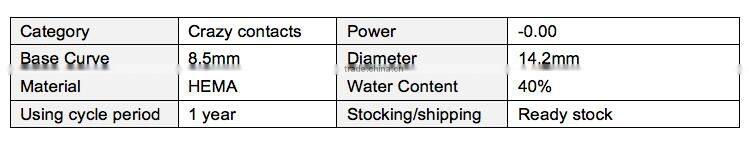 2015 NEW Sharingan crazy lens Halloween contacts Fancylook contact lens