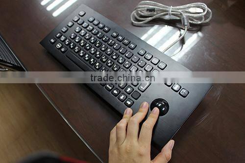 Black titanium industrial keyboard price with track ball
