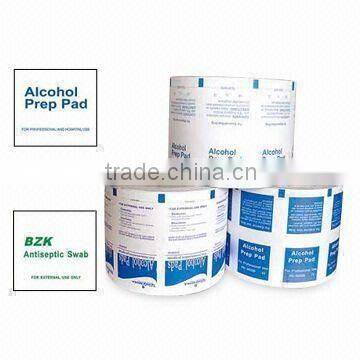 High quality aluminum foil paper for 70% Isopropyl Pads