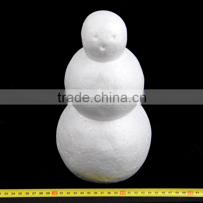 lovely DIY and Christmas 240mm white polystyrene snowman