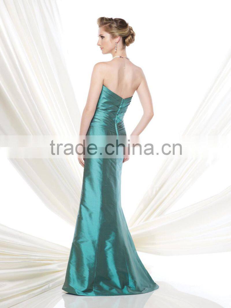 Wholesale 2015 New Swetheart Party Dress Elegant Satin Evening Gown Pleat Prom Dress XP-69