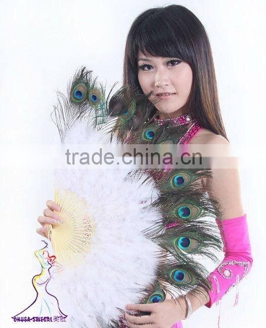 SWEGAL belly dance feather fan,chinese belly dance fan SGBDD13041