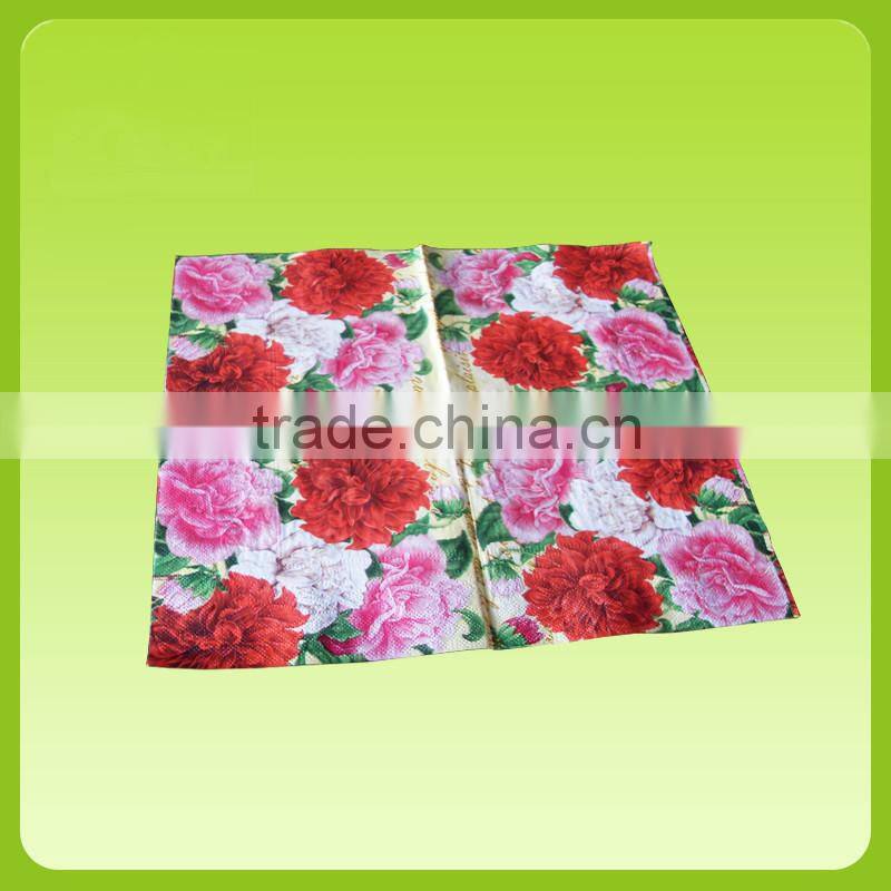 13"x13"(33x33cm) 100% Virgin Custom Logo Printed Customized Paper Napkin