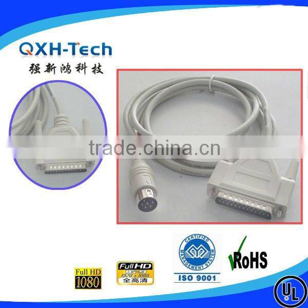 DB25 to 8pin Mini Din cable Asembly
