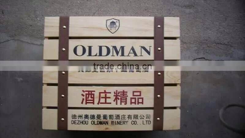 High quality customized antique wooden wine boxes for gift