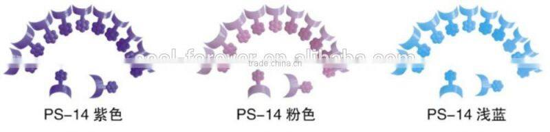 2015 professional new style flower style plastic nail tips french nail tips