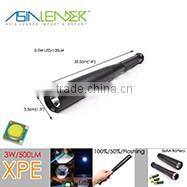 LED Hand-Crank Keychain Flashlight Dynamo Torch