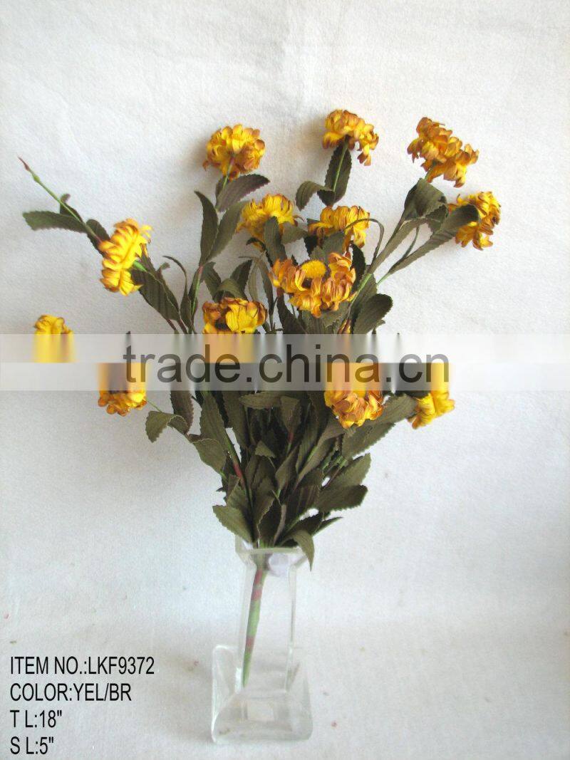 wholesale cheap new design decorative artificial grass flower bush 25" for house decoration