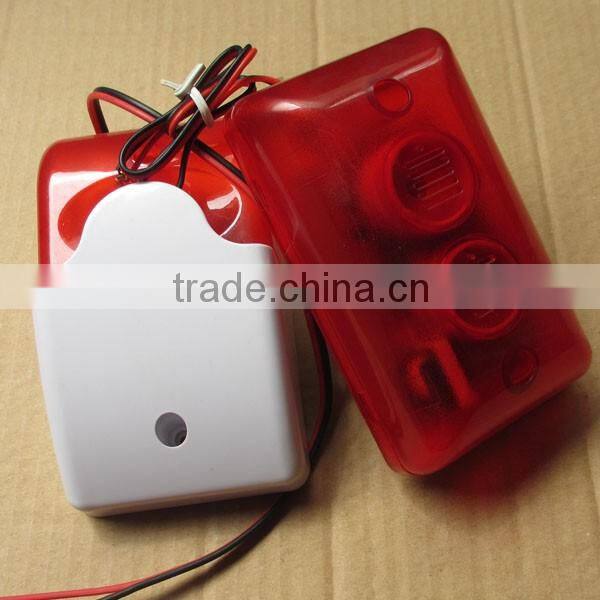 home use anti-robber emergency alarm siren with strobe 110db