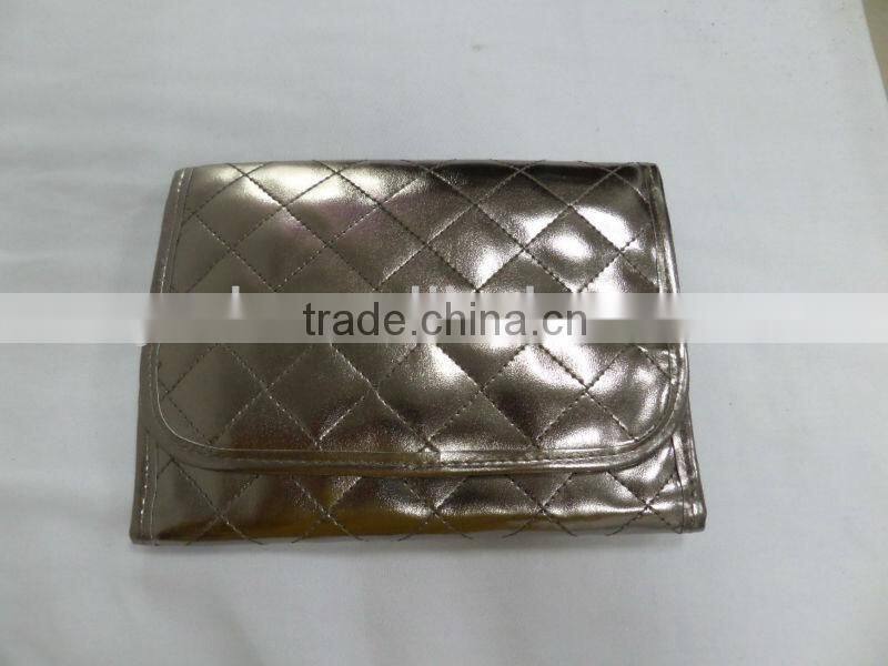 silver PVC hanging bag