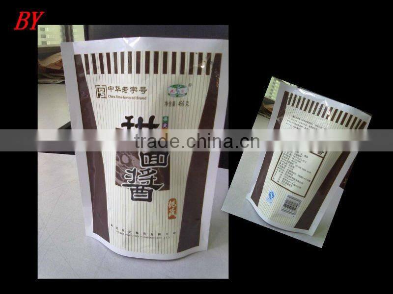New! BOPP/PE three side seal pickle plastic bag with good printing design
