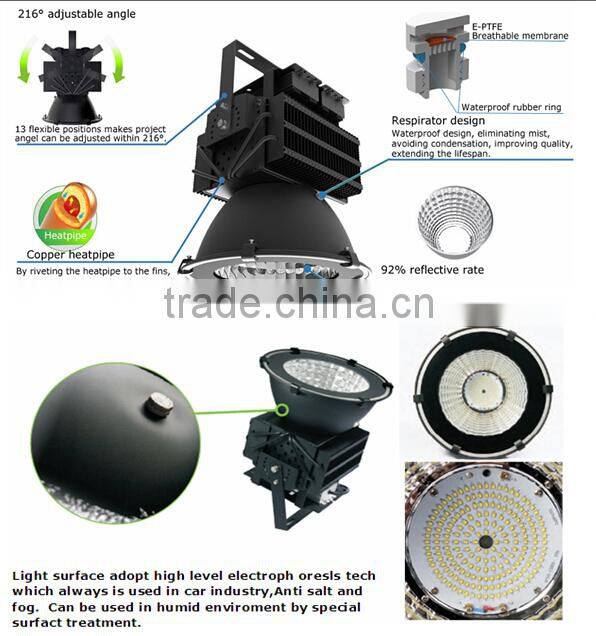 400W LED outdoor Flood Light for Court,Stadium, replace 1000W MHL XTE LED Meanwell Driver 5 Year Warranty LED flood light 400W