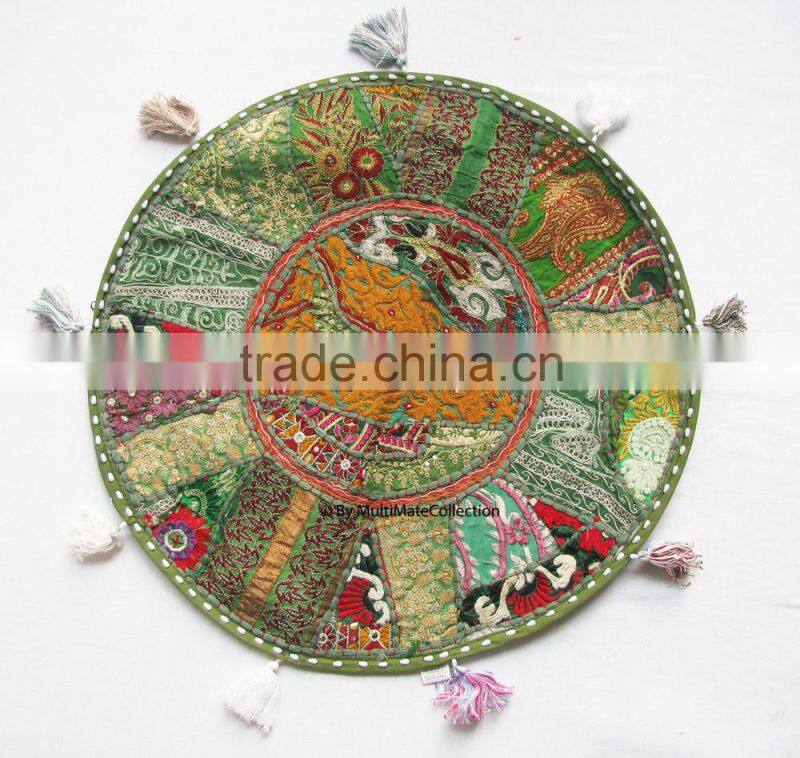 Purple Meditation cushion Throw Pillow Indian Flloor Cushions Throw Pillow Indian Round Meditation Cushion sari round cushions