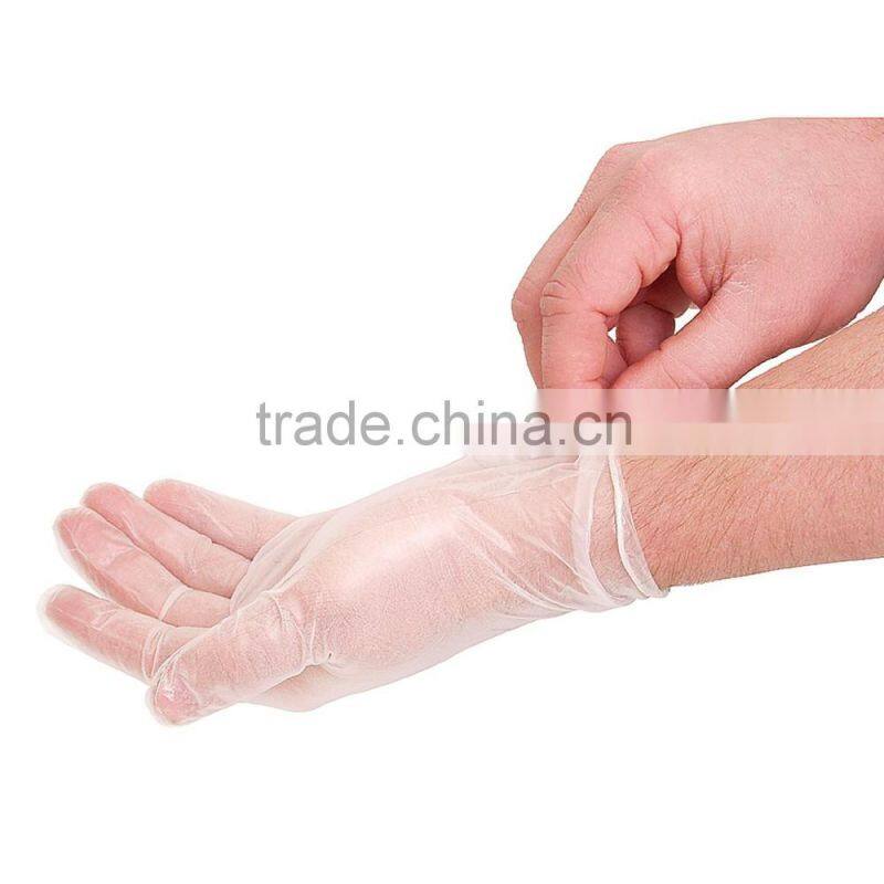 Sterile transparent powder free vinyl gloves