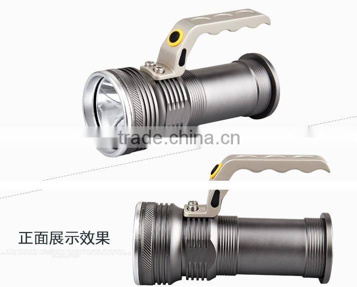 super bright aluminum 3 mode sos hand held long range rechargeable led searchlight for emergency