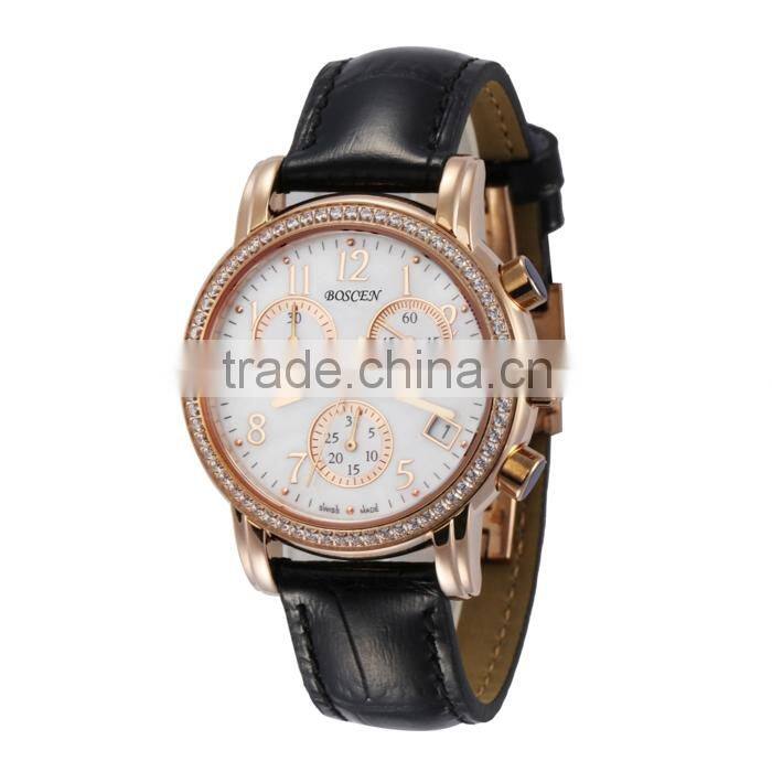 Original Brand Cost-Effective Nato Style Stainless Steel Chain Black Color Wrist Watch