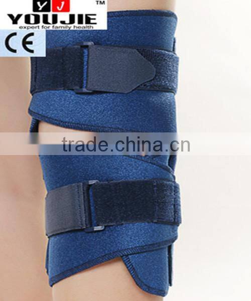 Strong support physical therapy Neoprene knee support knee brace pad with steel plate