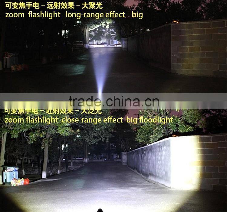 CE zoom flashlight focusing torch LENS emergency LED flash light