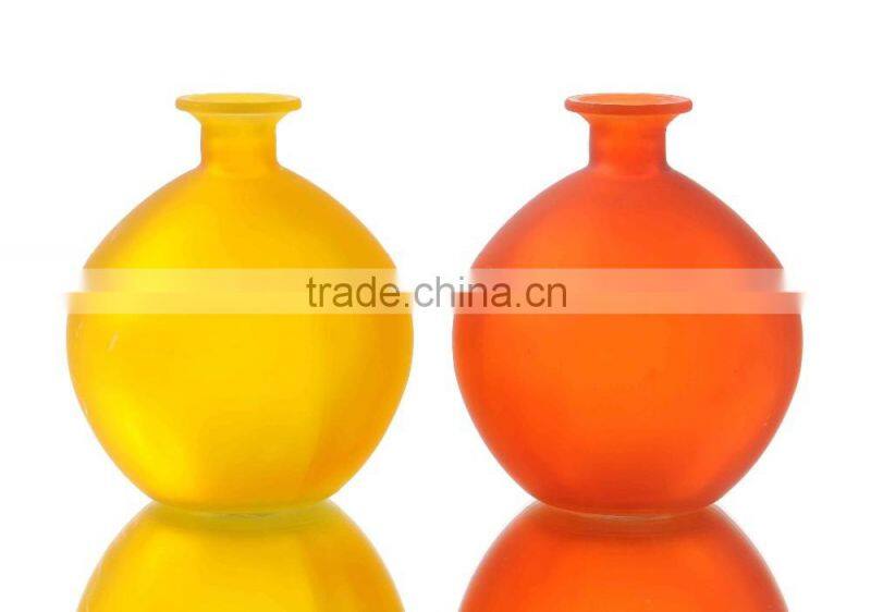 Globe Shape Retro Antique Color Glass Vase