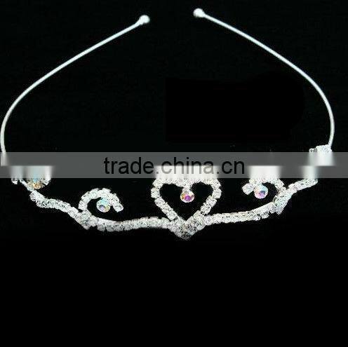 New designs rhinestone pearl tiaras birthday crown design