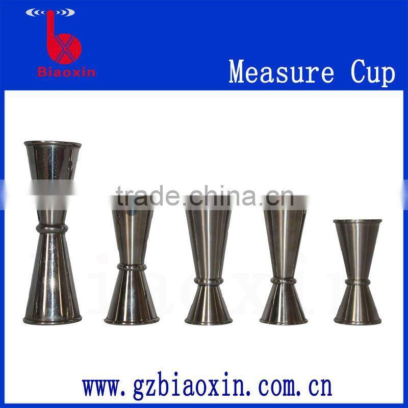 stainless steel jigger in PVC coating, stailess steel jigger measuring cup