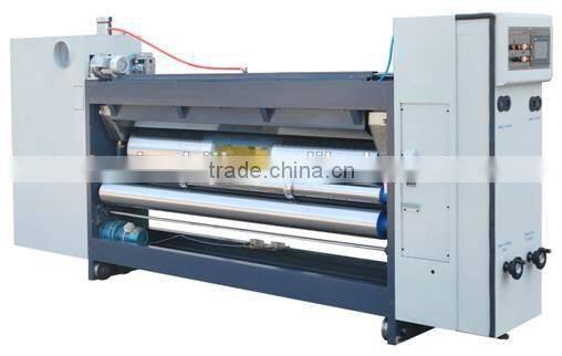 Automatic corrugated cardboard carton box packing printing making machine