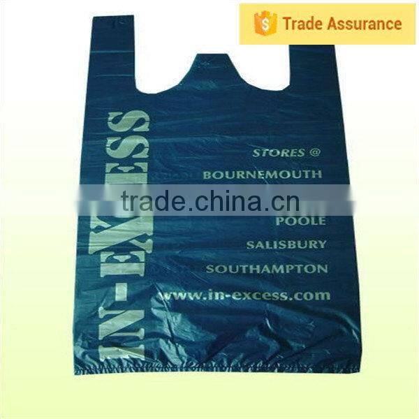 2016 product Simple Design plastic t-shirt bags,eco t-shirt bags