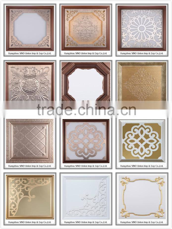 Popular delicate customize residential decorative material acoustic aluminum metal waterproof ceiling board