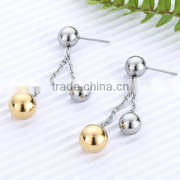 2013 stainless steel earring imitation jewellery in silver